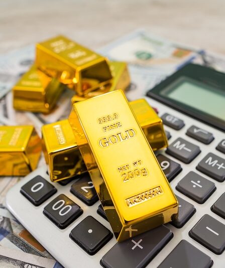 Guld och kalkylator